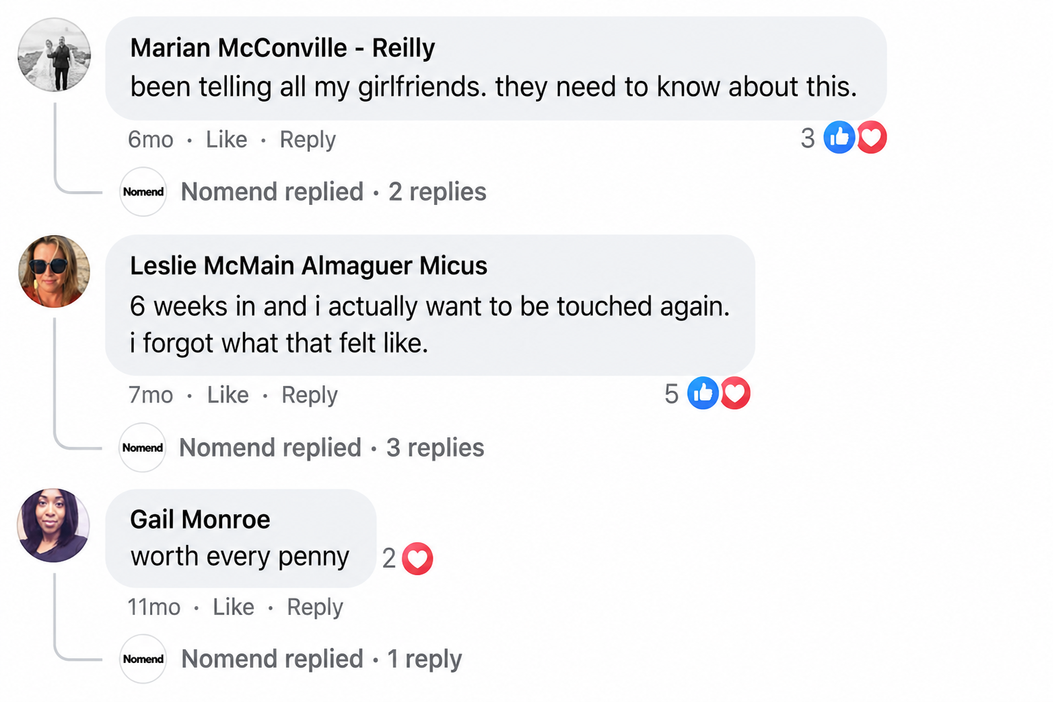Customer comment
