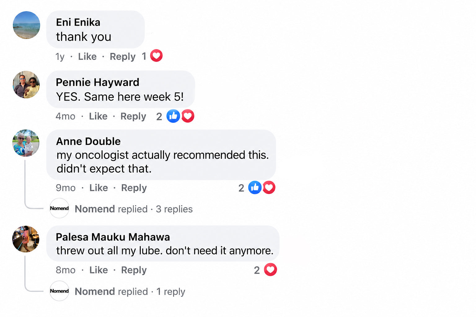 Customer comment